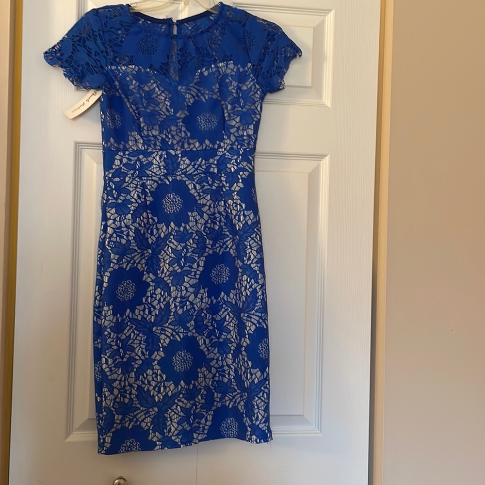 Blue/silver dress